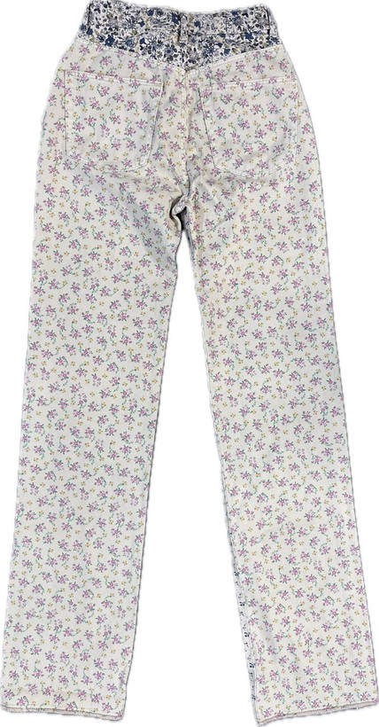 قیمت و خرید شلوار جین بگ دخترانه و زنانه - شلوار از بالا گشاد طرح دار