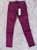 شلوار کتان و جین رنگ زرشکی و چری