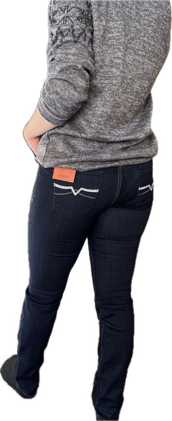 شلوار جین زنانه رنگ سورمه ای ارزان