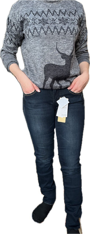 شلوار لی زنانه مدل راسته کلاسیک خرید جدیدترین مدل شلوار لی زنانه آبی سال 1404-2025 نیم بگ راسته