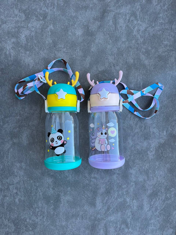 قمقمه کودک طرح گوزن نی دار بدون نشتی