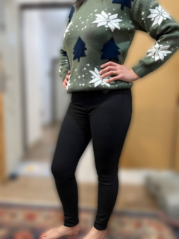 خرید شلوار زنانه و دخترانه اسکینی کتان کش مشکی سایز 32 تا 42