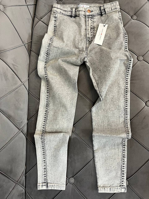 شلوار زنانه جذب طرح لی کشی رنگ یخی