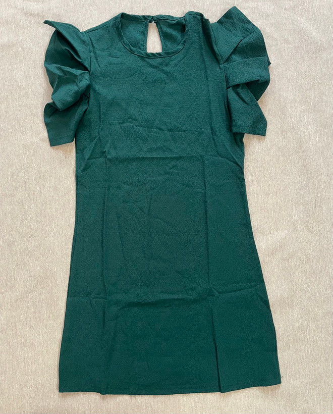 پیراهن دخترانه آستین کوتاه پفدار خنک تابستونه