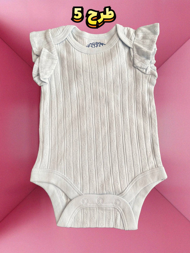 خرید رامپر نوزادی سایز سه تا شش ماه با طرح فانتزی و جنس لطیف