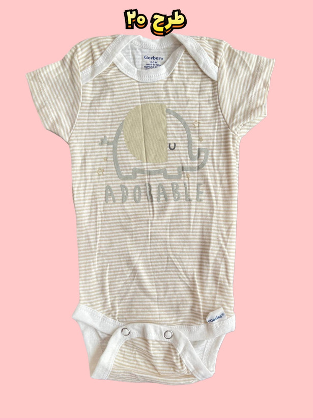 لباس راحتی نوزادی سایز سه تا شش ماهه مناسب هدیه به نوزاد