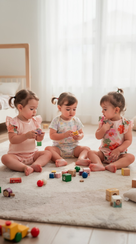 خرید لباس نوزادی و بچه مد 1405 | رامپر نوزادی سایز ۱۲ تا ۱۸ ماه | بادی بچهگانه چهار فصل دختر و پسر کد 1