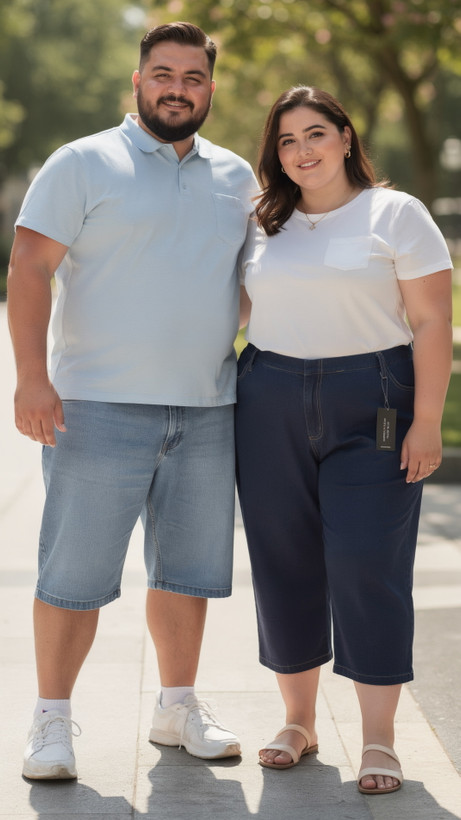 شلوارک سایز بزرگ زنانه و مردانه قد بلند