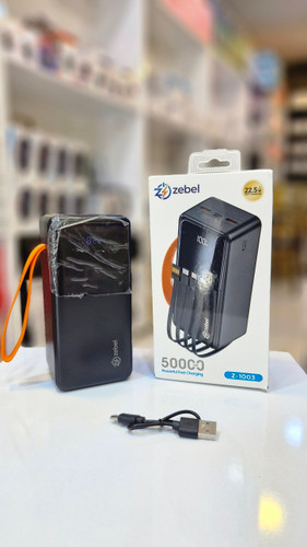 پاوربانک 50000 زبل Zebel Z-1003 با 4 کابل داخلی | فست شارژ 22.5 وات
